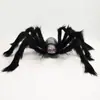 Decoración de Halloween Araña Montaje de Lugar Accesorios Araña Negra Grande de Felpa Realista Casa Embrujada Juguetes de Broma Venta al por Mayor