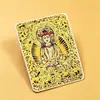 Thangka Dourado: Tela especial para pintar o Thangka das oito raposas guardiãs de Zaki Lhamo, retratando suas vidas passada e presente, 4*5cm