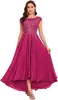 Amazon Vestido de Noche Comercio Exterior Europeo y Americano Nuevo Elegante Delgado Vestido Fiesta Fiesta Banquete Vestido Largo