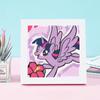 Pintura de diamante nueva pony Polly con marco para niños, rompecabezas de bricolaje hecho a mano, juguetes de taladro, fabricantes al por mayor