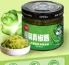 Salsa de Pimiento Verde, Salsa de Chile Gongcai Sichuan, Salsa para Arroz y Fideos, Salsa de Pimiento Fresco, Salsa de Pimiento Picado, Aperitivo