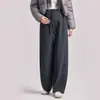Calça Flare Macia para Maternidade Outono/Inverno 2026 com Suporte para Barriga e Cordão, Calça Longa Casual de Alta Qualidade para Gestantes
