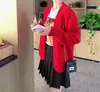 Cardigan de Tricô Solto Novo Estilo Coreano Outono e Inverno para Mulheres, Versátil Solto Plus Size Preguiçoso Casaco Suéter Falso de Visão de Minka Top