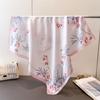 Lenço Fresco de Primavera e Verão Estampado em Seda Imitada, Xale de Alta Qualidade, Lenço de Pescoço Versátil, Lenço de Cabeça, Cachecol