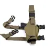 Juego de Piernas Táctico Tornado Tela Oxford 600D Cinta Engrosada Pantalones de Camuflaje para Juegos de Campo Bolsa de Pierna para Exteriores para Cabello