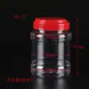 Procesamiento de envases personalizados transparentes de sólido-líquido para cintura latas de alimentos botella de plástico PET de boca ancha con asa tapa botella sellada