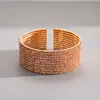 Pulsera Redonda Multicapa con Tachuelas de Diamante Estilo Lujo Ligero Europeo y Americano, Pulsera Exquisita y de Moda de Alta Resistencia, Joyería de Declaración de Nicho de Gama Alta