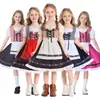 Roupas coloridas para meninas, Vestido Dirndl, traje étnico bávaro infantil para festival, fornecimento transfronteiriço