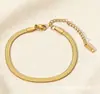 Acero Inoxidable 304 Hoja Pulsera para Mujer Color de Vacío Conservación Electrochapado Cadena Hueso de Serpiente Pulsera Plana Hueso de Serpiente de Titanio para Hombre en Stock