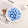 Bolas de felpa coloridas de 5 cm, grandes y de alta elasticidad, para manualidades de jardín de infantes, bolas de felpa DIY, disponibles para venta al por mayor