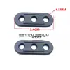 Conector de plástico de tres agujeros, hebilla antideslizante fija, hebilla luminosa de tres agujeros para cuerda de tienda de campaña, hebilla de ajuste para cordón de toldo