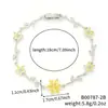 MOXI Nueva Moda Pétalo de Flor Cobre Incrustado Circonita Pulsera Personalidad Versátil Moda Sensación de Alta Gama Joyería de Mano