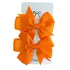 Pinzas para el pelo de lazo de 23 colores para niños, 3 pulgadas, cinta de satén acanalada, pinzas de cola de pez, estilo europeo y americano, accesorios de moda para el cabello, pinzas de pico de pato
