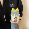 Nueva Bolsa Infantil para Niña Princesa Linda Dulce Estilo Chanel Cadena de Hombro Mini Bolso Bolso Cruzado con Lazo