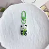 Llavero Colgante de Resina de Panda Rojo de Dibujos Animados Lindo para Bolsos de Chicas Mochilas de Estudiantes Regalo para Mejor Amigo