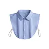 Cuello Falso Versátil de Alta Gama para Camisa de Hombre de Algodón Puro Cuello de Camisa Esencial de Verano Cuello de Traje Cuello Decorativo