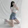 Shorts de Mezclilla Vintage para Mujer 2026 Verano Nuevo Diseño Casual High Street Jeans Versátiles