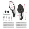 Espejo retrovisor modificado para motocicleta, espejo de reversa de alta definición, accesorio de modificación universal de gran angular para bicicletas eléctricas y scooters