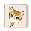 Pintura al óleo digital de gato estilo nórdico DIY para sala de estar, habitación infantil, dormitorio pequeño y fresco, pintado a mano, relleno decorativo, pintura colgante