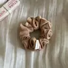 Scrunchie de Cor Sólida Estilo Macaron Coreano, Suave e Versátil, Não Danifica o Cabelo, Alta Elasticidade, Prende de Rabo de Cavalo Preguiçoso