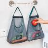 Bolsa Colgante Multifuncional para Frutas y Verduras de Cocina Almacenamiento Especial para Jengibre y Ajo Colgante de Pared Especial Bolsa de Malla Transpirable para Almacenamiento de Ajo Jengibre