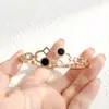 Nova pulseira especial de aço de titânio da moda europeia e americana, personalidade feminina, temperamento aberto, moda, pulseira feminina completa