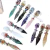Direct from the manufacturer: natural crystal magic dagger, amethyst witchcraft magic wand, carved piece for home and office decoration