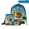 Nuevo Producto 3D Xinying Película Juego de Tres Piezas Bolso de Hombro Estuche para Lápices Mochila