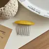 Pente de Cabelo Novo, Liso e Moderno, com Toque de Luxo, Pente Oval Invertido, Presilha Lateral Simples, Acessório de Cabelo Versátil para Meninas