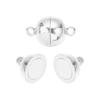 Nueva hebilla magnética redonda lisa, simple, conveniente y duradera, hebilla magnética esférica, hebilla de conexión para pulsera, accesorios de joyería DIY