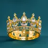 Corona de Cumpleaños Fiesta Transfronteriza Flor Pastel Vacaciones Corona Infantil Tiara Diamante de Gama Alta Redonda Corona Pequeña