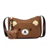 Bolso de Mano con Oso de Dibujos Animados Dulce de Nicho Estilo Coreano para Mujer 2026 Nueva Moda Bolso Cruzado de Hombro Texturizado