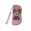 Bolsa de Silicona para Gafas de Dibujos Animados Lindos con Asa, Estuche Portátil para Gafas, Bolsa de Almacenamiento para Gafas de Sol, Bolsa a Prueba de Polvo, Venta Directa del Fabricante