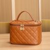 Bolsa Cosmética Fresca e Doce de Grande Capacidade, Bolsa Satchel, Bolsa Balde, Personalizada, Grande e Pequena, Versátil, Transversal, de Ombro para Mulheres