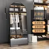 Espejo de cuerpo entero de lujo ligero para dormitorio del hogar, vestidor, tienda de ropa, selfies de influencers, espejo de prueba adelgazante y que realza la altura