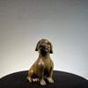 Sándalo Verde Tallado Perro Cachorro Lindo Perro de Madera Adorno Perro de Madera Joyería de Sándalo Tallado Animal Regalo de Cumpleaños Creativo