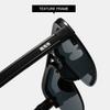 Gafas de Sol de Moda con Montura Cuadrada Estilo Aviador para Hombre, Gafas para Ciclismo y Pesca, Lentes de Sol de Moda Transfronterizos, Gafas de Sol con Media Montura y Doble Puente