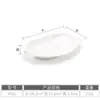 Kaibaiya prato criativo imitação de porcelana melamina Prato de hotel restaurante plástico branco irregular prato de lanche comercial