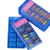 Embalagem Blister para Unhas de Manicure de Fabricante Transparente Personalizada Produção Pet Maquiagem Beleza Tampa Flip Caixa Plástica PVC