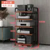 Rack Amplificador Estilo Guarda-corpo Suporte para Amplificador Válvulado Suporte Lateral para Caixa de Som na Sala de Estar Gabinete para CD Player Vinil Rack de Armazenamento