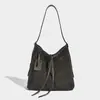 Bolso Cubo Estilo Resort Casual Sensación Estéreo 2025 Nuevo Empalmado Gran Capacidad Bolso de Hombro Bolso Tote Bolso de Playa
