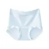 Siete Algodón 10A Antibacteriano Algodón Puro Cintura Alta Sin Costuras Transpirable Entrepierna Extendida Nueva Talla Extra Control Ligero de Barriga Calzones para Mujer