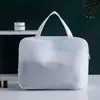 Bolsa de aseo impermeable de gran capacidad con clip de EVA y malla blanca multi-tamaño bolsa de almacenamiento bolsa de almacenamiento de viaje al por mayor