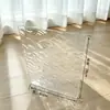 Fábrica de Origen Patas de Mesa Acrílicas Onduladas en V Forma de T Forma de Arco Patas de Soporte Transparentes Mesa de Comedor Mesa de Café Mesa de Comedor