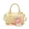 Yuezizhi Retro 2026 Primavera Nuevo Bolso Boston, Bolso Cruzado de Alta Gama, Versátil, Elegante, Bolso de Mano de Lujo Ligero para Mujer