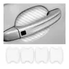 Cubierta Protectora de Fibra de Carbono Anti-Rayones para la Copa de la Puerta del Coche, Película Protectora de Manija de Puerta Automática Sin Rastro, Universal para la Mayoría de las Manijas de Coche