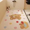 Tapete antiderrapante com laços de seda ocos, tapete drenante de água, tapete para os pés do banho, tapete de chão para banheiro, tapete de banho antiderrapante