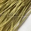 0.3/0.5cm Negro Blanco Oro Plata Rojo Banda de Fuelles Banda Cóncava Cuerda Delgada Banda de Espiga Adorno para Ropa Cheongsam Oro Profundo