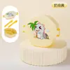 Fiambrera para Bebé con Tapa, Tazón Dividido para Comida de Bebé, Caja para Comer para Niños con Tenedor y Cuchara, Portátil de Grado Alimenticio