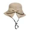 Nuevo Sombrero de Paja con Lazo para Mujer Estilo Coreano Sombrero de Sol de Verano para Viajes Sombrero de Sol para Exteriores Sombrero de Sol de Verano Todo Fósforo con Protección Solar